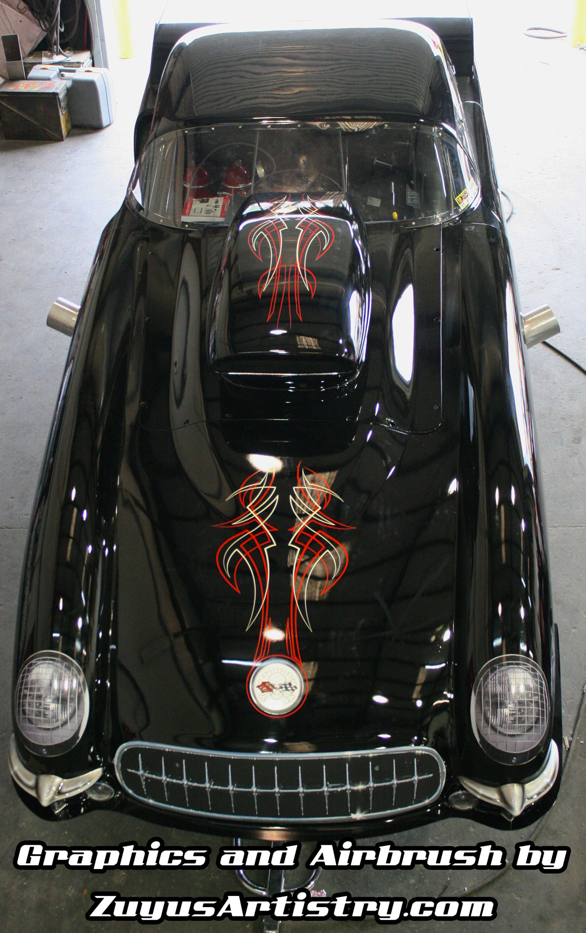 53 corvette drag car